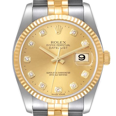 rolex datejust 36mm yellow gold.